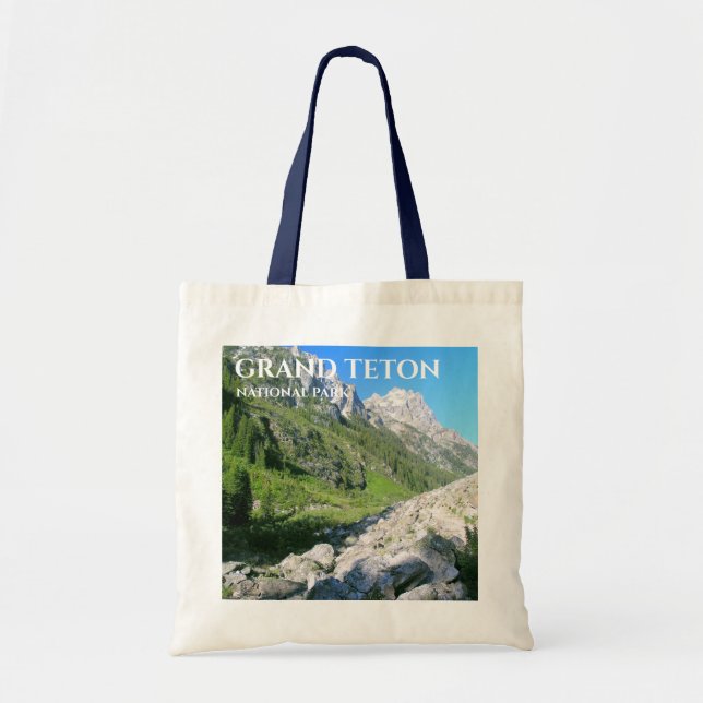 Grand Teton National Park Tote Bag Tygkasse (Framsidan)