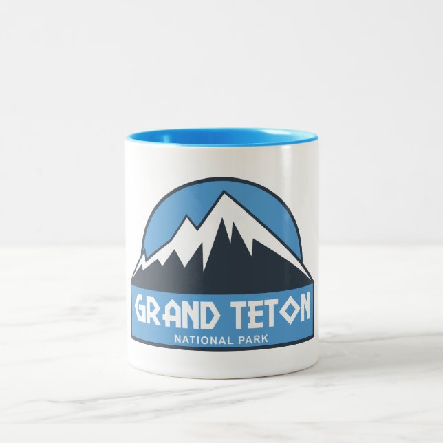 Grand Teton National Park Två-Tonad Mugg (Center)
