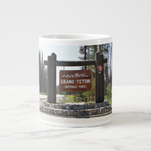 Grand Teton National Park, US National Park, Sign Jumbo Mugg