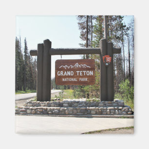 Grand Teton National Park, US National Park, Sign Magnet