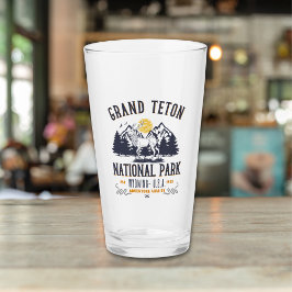 Grand Teton National Park Vintage Landscape Glaskopp