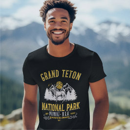 Grand Teton National Park Vintage Landscape T Shirt