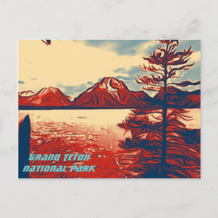 Grand Teton National Park-vykort Vykort
