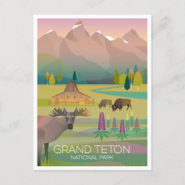 Grand Teton National Park-vykort Vykort
