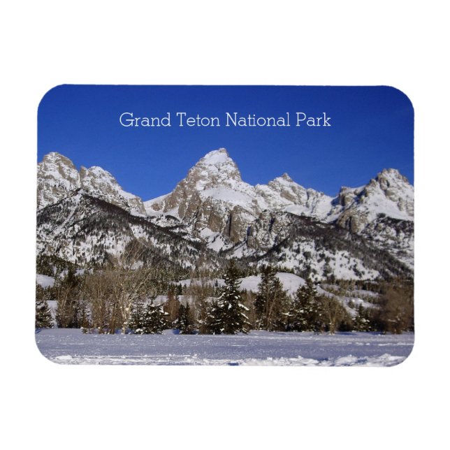 Grand Teton National Park Winter Flexible Magnet (Horisontell)