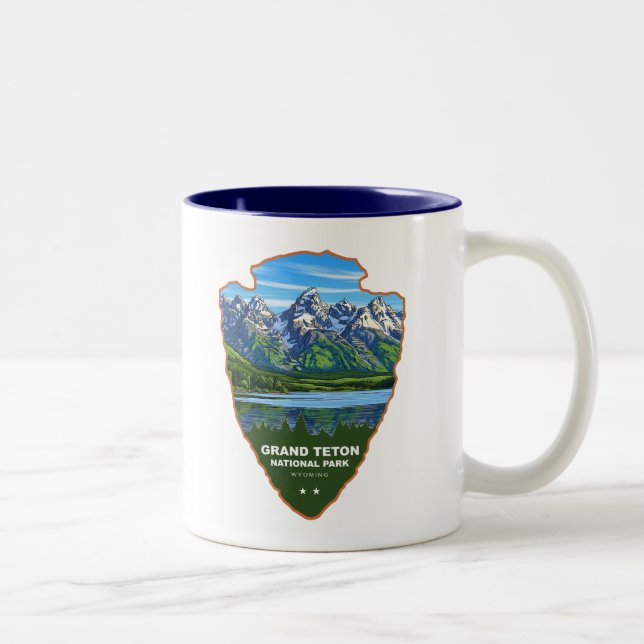 Grand Teton National Park Wyoming Arrowhead Två-Tonad Mugg (Höger)