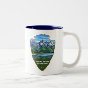 Grand Teton National Park Wyoming Pilspets Två-Tonad Mugg