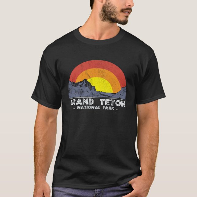 Grand Teton National Park Wyoming T Shirt (Framsida)