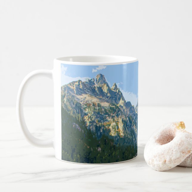 GRAND TETON NATIONAL PARK - WYOMING United STATER Kaffemugg (Med munk)