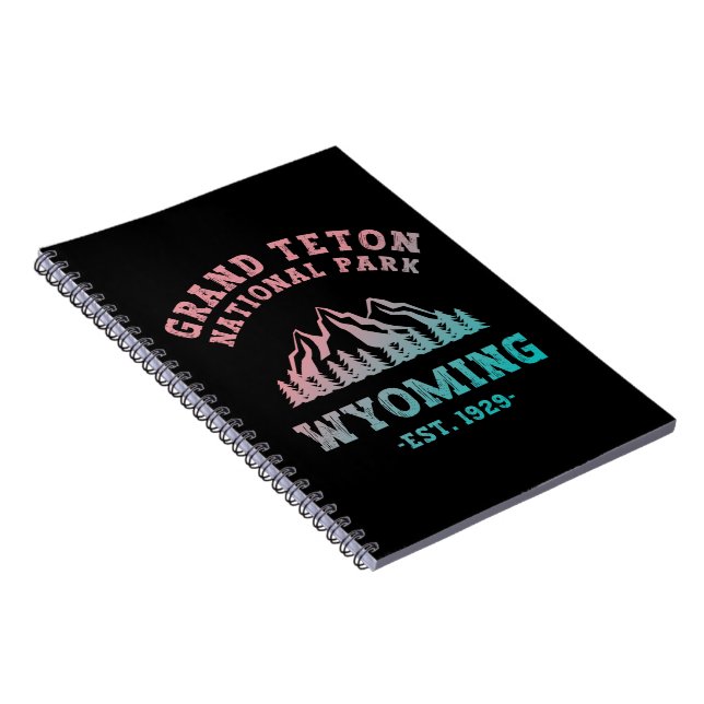 Grand Teton National Park Wyoming USA Gradient Anteckningsbok (Högra Sidan)