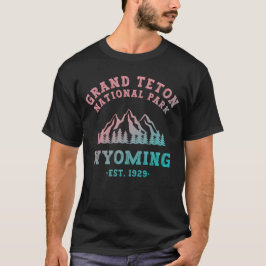 Grand Teton National Park Wyoming USA Gradient T Shirt