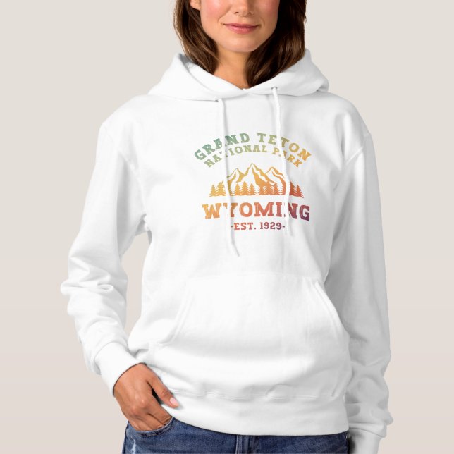 Grand Teton National Park Wyoming USA Gradient T Shirt (Framsida)