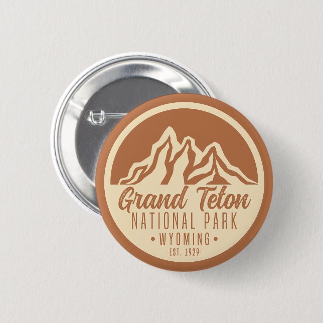 Grand Teton National Park Wyoming USA Knapp (Framsida & baksida)