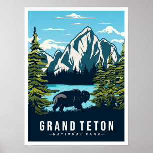 Grand Teton National Park Wyoming USA Resa Poster