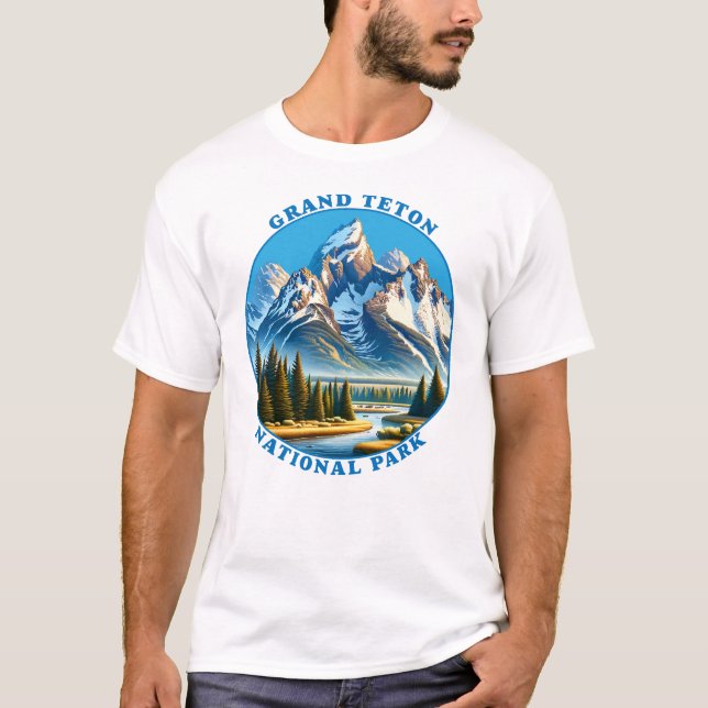 Grand Teton National Park, Wyoming, USA T Shirt (Framsida)