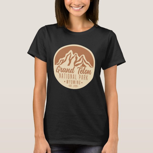 Grand Teton National Park Wyoming USA T Shirt (Framsida)