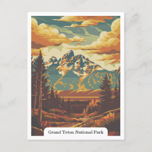 Grand Teton National Park, Wyoming USA Vykort