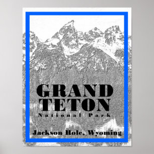 Grand Teton nationalpark - 11 x 14 Poster
