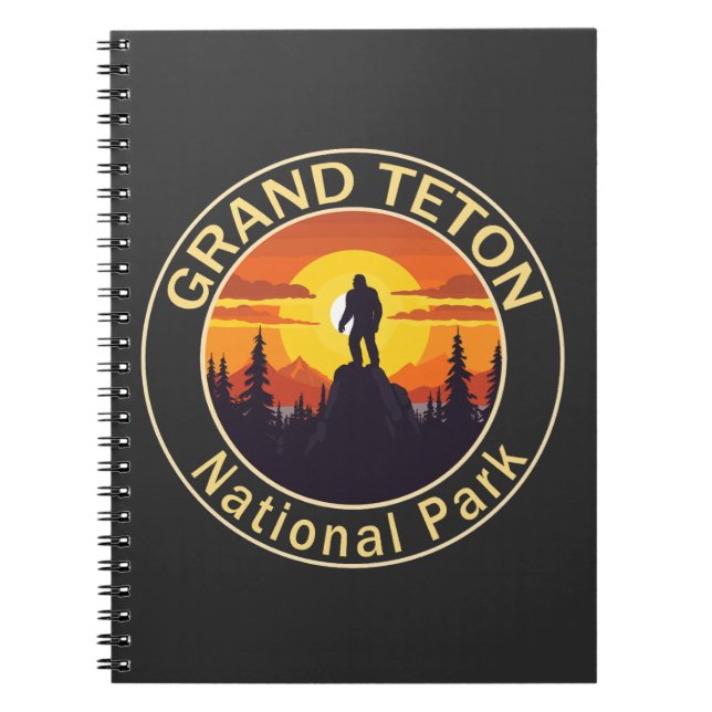 Grand Teton nationalpark Bigfoot Anteckningsbok (Framsidan)
