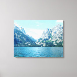 Grand Teton nationalpark. Fantastiskt liggande Canvastryck