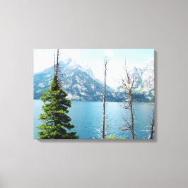 Grand Teton nationalpark. Fantastiskt liggande Canvastryck