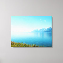 Grand Teton nationalpark. Fantastiskt liggande Canvastryck