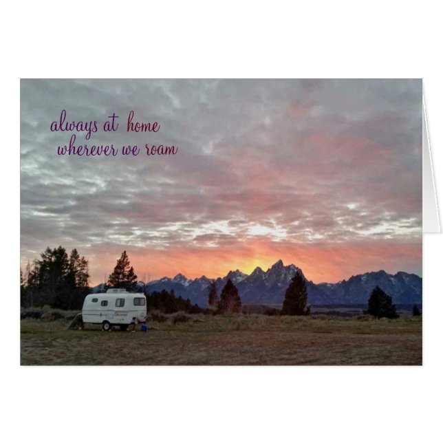 Grand Teton nationalpark Hälsningskort (Framsidan Horizontal)