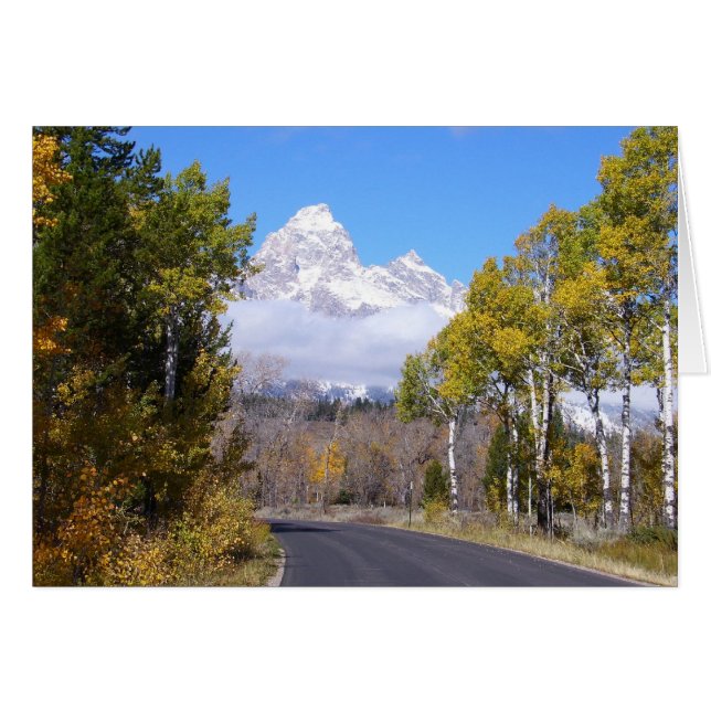 Grand Teton nationalpark Hälsningskort (Framsidan Horizontal)