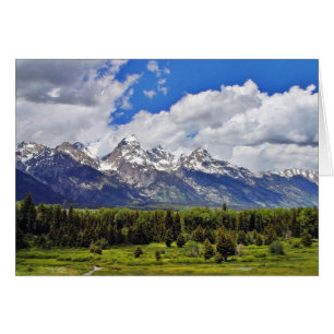 Grand Teton nationalpark. Hälsningskort