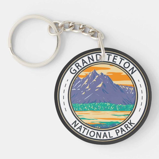Grand Teton nationalpark i Vår Badge (Framsidan)