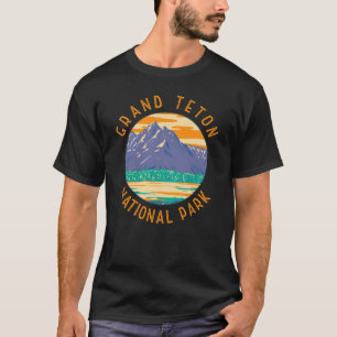Grand Teton nationalpark i Vår i utstressad T Shirt