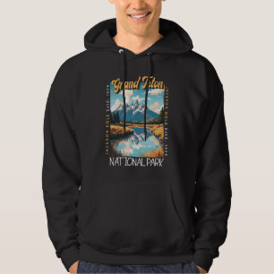 Grand Teton nationalpark Jackson Hål Distress Hoodie