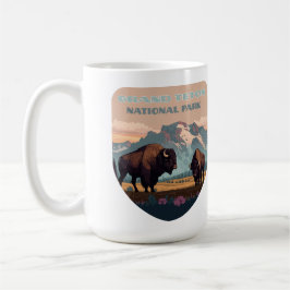 Grand Teton nationalpark Jackson Wyoming Mountain Kaffemugg