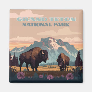 Grand Teton nationalpark Jackson Wyoming Mountain Magnet