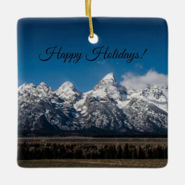 Grand Teton nationalpark Julgransprydnad Keramik (Framsida)