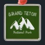 Grand Teton nationalpark Julgransprydnad Metall<br><div class="desc">Det är det mest ikoniska bergsområdet i Amerika. Grand Teton och omgivande toppar är nästan perfekt. Visa kärlek för Tetons!</div>