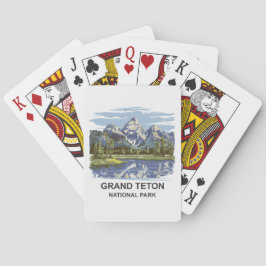 Grand Teton nationalpark liggande Casinokort