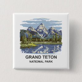 Grand Teton nationalpark liggande Knapp