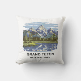 Grand Teton nationalpark liggande Kudde