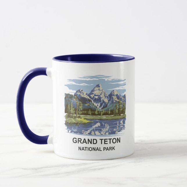 Grand Teton nationalpark liggande Mugg (Vänster)