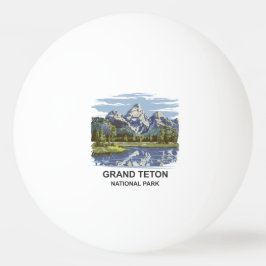 Grand Teton nationalpark liggande Pingisboll