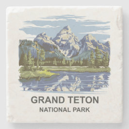 Grand Teton nationalpark liggande Stenunderlägg