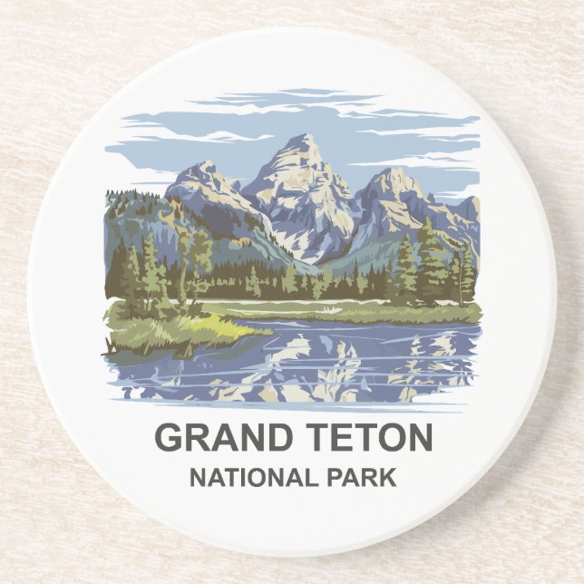 Grand Teton nationalpark liggande Underlägg (Framsidan)