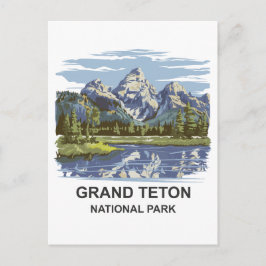 Grand Teton nationalpark liggande Vykort