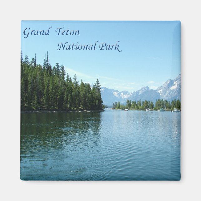 Grand Teton nationalpark Magnet (Framsidan)