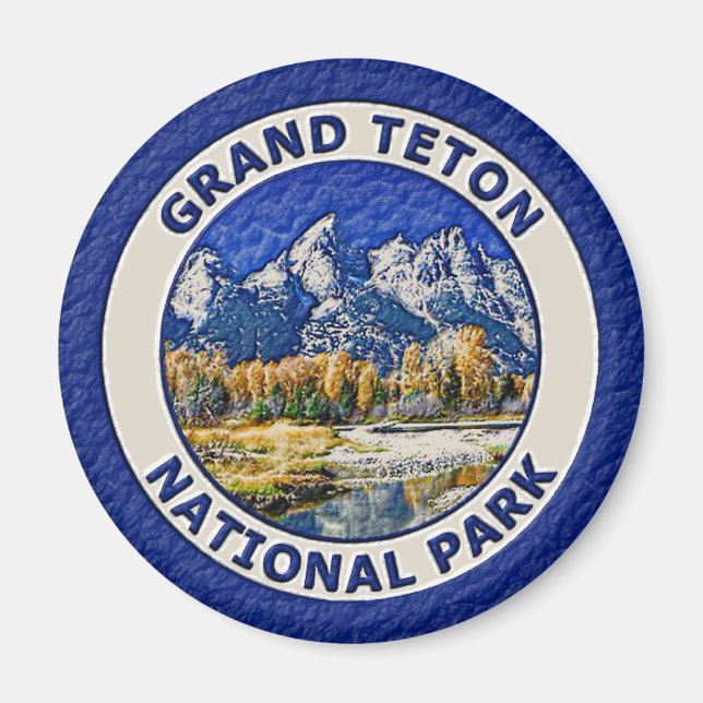 Grand Teton nationalpark Magnet (Framsidan)