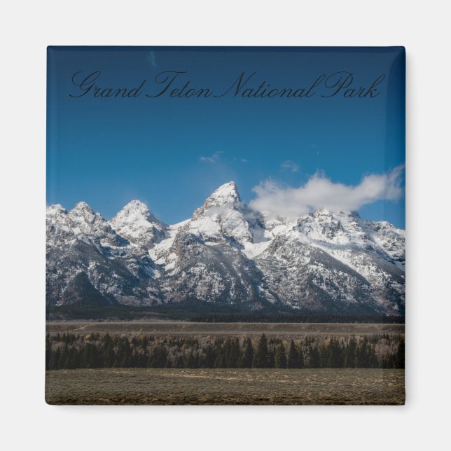 Grand Teton nationalpark Magnet (Framsidan)