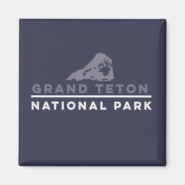 Grand Teton nationalpark Magnet (Framsidan)