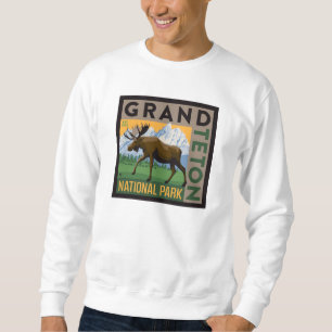 Grand Teton nationalpark Moose Lång Ärmad Tröja