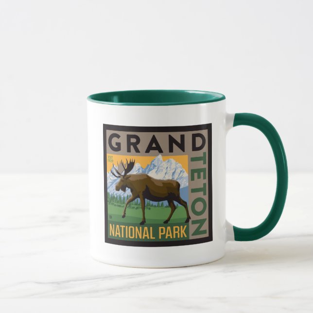 Grand Teton nationalpark Moose Mugg (Höger)